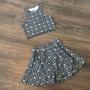 SO Crop and Skirt Set